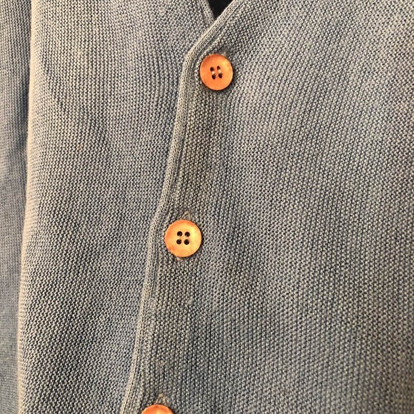 Vintage Christian Dior Men’s Blue Cardigan Sweater - Picture 6 of 12